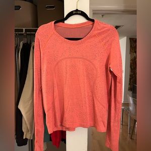 Lululemon Orange Swiftly Race Length sz 12